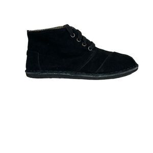 Toms Women’s Black Suede High Top Ankle Boots Size 6